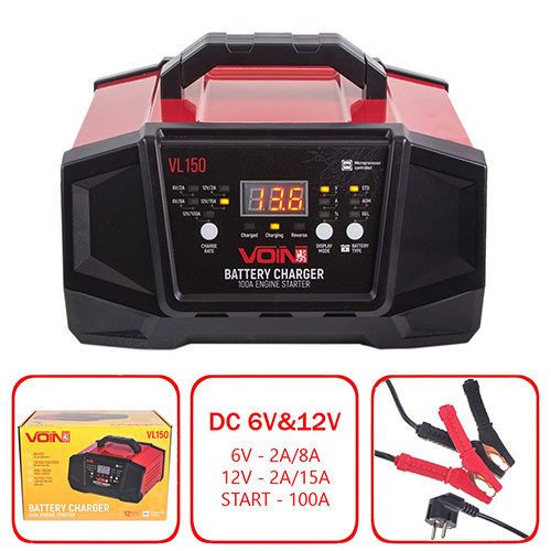 -  VOIN VL-150 6&12V/2A-8A-15A/Start-100A/8-180AHR/LCD . (VL-150)