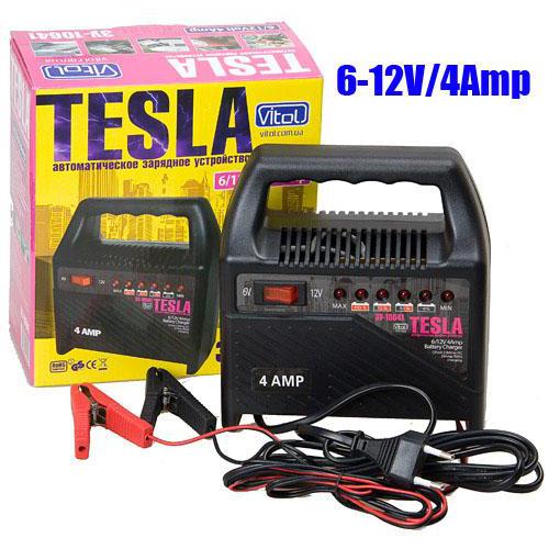 Зарядное устр-во TESLA ЗУ-10641 6-12V/4A/10-60AHR/светодиодн.индик. Зарядное устр-во TESLA ЗУ-10641 6-12V/4A/10-60AHR/светодиодн.индик.
