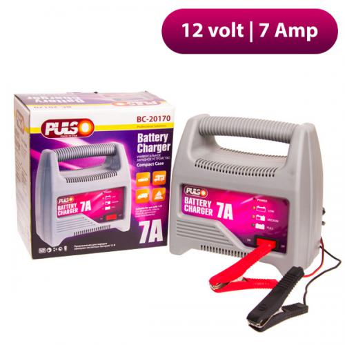 Зарядное устройство PULSO BC-20170 12V, 7A, 20-100AHR, LED индикатор Зарядное устройство PULSO BC-20170 12V, 7A, 20-100AHR, LED индикатор