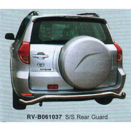Toyota RAV4 (2006-ON) защита задн.бампера метал. Toyota Rav-4 2006-2013 защита заднего бампера металл.