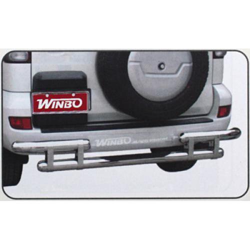 Toyota PRADO FJ120 (03-ON) защита зад.бампера метал. D 091607 Toyota Land Cruiser 120 Prado 2003-2009 защита заднего бампера метал. D 091607