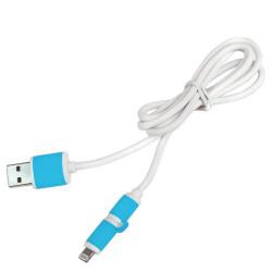  PULSO USB - Micro USB/Apple 1m blue () (CP-001BL)