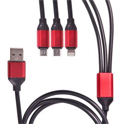  3  1 USB - Micro USB/Apple/Type C (Black) (3  1 Bk)