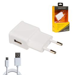   Grand-X CH-765UMW USB 5V 1A White   i  + cable Micro USB
