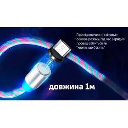   VOIN Multicolor LED USB - Micro USB 3, 1m, black ( / ) (VC-1601M RB)