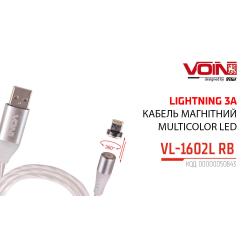   Multicolor LED VOIN USB - Lightning 3, 2m, (  /  ) (VL-1602L RB)