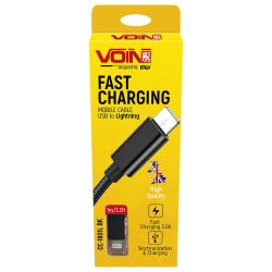  VOIN CC-1802L BK USB - Lightning 3, 2m, black ( / ) (CC-1802L BK)