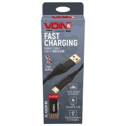  VOIN CC-4202M BK USB - Micro USB 3, 2m, black ( / ) (CC-4202M BK)