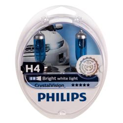  Philips Crystal Vision H4 12V 60/55W P43t 2  (12342CVSM)