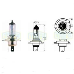        (rallye) H4 12V 130/90W (01672)
