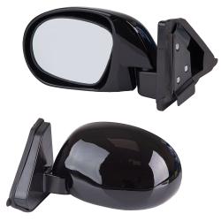 Зеркало боковое ЗБ 3252B черное на шарнире (ЗБ 3252B BLACK)