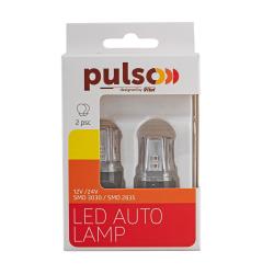  PULSO//LED 7443/W3x16q/12SMD-2835/2/9-36v/120/50lm/RED (LP-66443R)