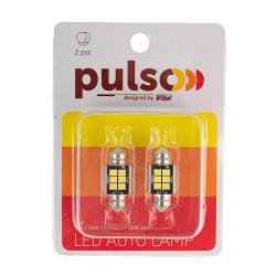  PULSO//LED C5W /31/CANBUS/9 SMD-2835/12v/2.9W/315lm White (LP-31C5W)