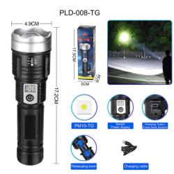 ˳ PLD-008 WHITE LASER LED PM10-TG, Li-Ion , power bank,  ,  Type-C, zoom, Box (PLD-008)