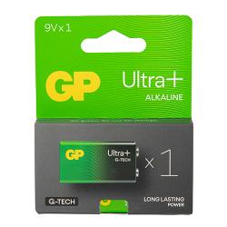  GP ULTRA PLUS ALKALINE 9V (6FL22) 1604AUP21-SB1  (4891199216442)