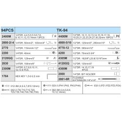  .   1/4"DR4-14  1/2"DR10-32 ,94 (TK-94) HANS