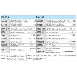  .   1/4"DR4-14  1/2"DR10-32 ,108  (TK-108) HANS (TK-108)