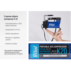��������� "ViTOL" K-20 100psi/12Amp/35�/����������