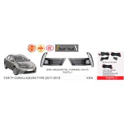  . Toyota Corolla 2016-18/TY-577L1-A/H11-12V55W+DRL-3W/3W/FOG+DRL+TURN/.