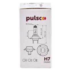  PULSO/ H7/PX26D 12v55w clear/c/box