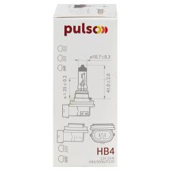  PULSO/ HB4/9006/P22D 12v55w clear/c/box