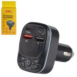  FM, VOIN W-3310, 12-24V 2 USB 3.4A, PD 20W, BT5.0, Hands free, ambient light