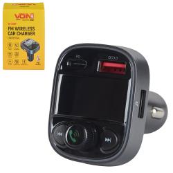  FM, VOIN W-3387, 12-24V 1 USB QC3.0, PD 18W, BT5.0, Hands free, 