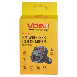  FM, VOIN W-3304, 12-24V 2 USB QC3.0, 1 Type C, BT5.0, Hands free