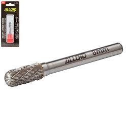 Alloid Pro. Борфреза твердосплавная по металлу, тип C,  D-8мм, d-6мм, L-65мм