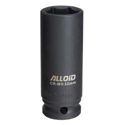 Торцева головка ударна глибока 1/2"DR, 22 мм. Alloid. GUG-51122