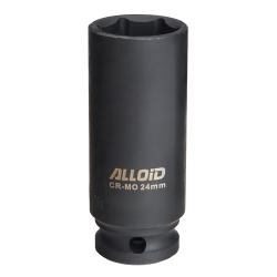 Торцева головка ударна глибока 1/2"DR, 24 мм. Alloid. GUG-51124