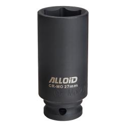 Торцева головка ударна глибока 1/2"DR, 27 мм. Alloid. GUG-51127