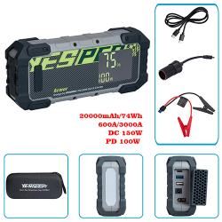 - - ARMOR JS-700 20000mAh/74Wh/12V START-600A/3000A/DC 150W/