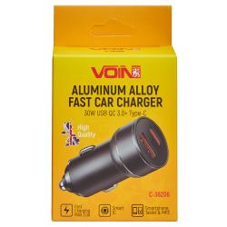 ������������ �������� ������� VOIN 30W, 1USB 10W + 1PD 27W, 12/24V
