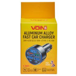 ������������ �������� ������� VOIN 36W, 4USB QC3.0 18W + 2PD 18W, 12/24V