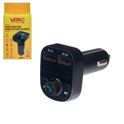 ��������� FM, VOIN W-3308, 12-24V 2 USB 3.1A, Bluetooth 5.0, Hands-free, ���������