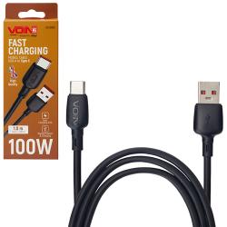 ������ VOIN CC-1201C USB - Type C 100W 1m, Black (������ �������/�������� �����)