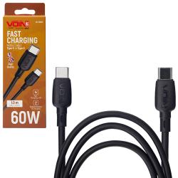 ������ VOIN CC-1202C Type C - Type C 60W 1m, black (������ ������� / �������� �����)