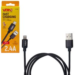������ VOIN CC-1502L USB - Lightning 2.4�, 1m, black (������ �������/�������� �����)
