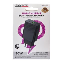 ��������� �������� �������  BOROFONE BAS76A PD30W+QC3.0 Black