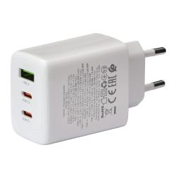 ��������� �������� �������  BOROFONE BN32 USB-C1:65W, USB-C2?20W, USB-A?18W White