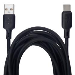 ������ BOROFONE BX113BK, USB - Type-C 3�, 3m, Black (������ �������/�������� �����)