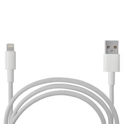������ BOROFONE BX117W, USB - Lightning 2.4�, 1m, White, (������ �������/�������� �����)