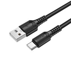 ������ BOROFONE BX116BK, Type-C - Type-C 60W, 1m, Black (������ �������/�������� �����)