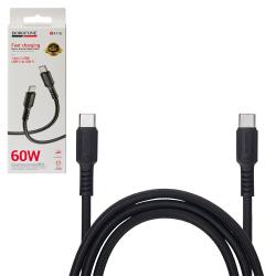 ������ BOROFONE BX116BK, Type-C - Type-C 60W, 1m, Black (������ �������/�������� �����)