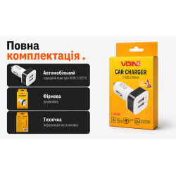 ������������ �������� ������� VOIN C-36210, 2USB (12/24V - 5V 2,1A)