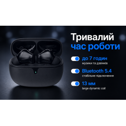 ��������� ��������� TWS BOROFONE FQ10 Black, bluetooth 5.4