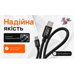 ������ VOIN CC-1502C Type C - Type C 60W 1m, Black (������ �������/�������� �����)