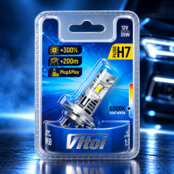 ����� VITOL LV1-H7/LED-chips 3570 CSP/9-18v/35w/3000Lm/6000K