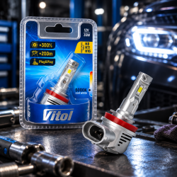 ����� VITOL LV1-H8/H11/H16 /LED-chips 3570 CSP/9-18v/35w/3000Lm/6000K